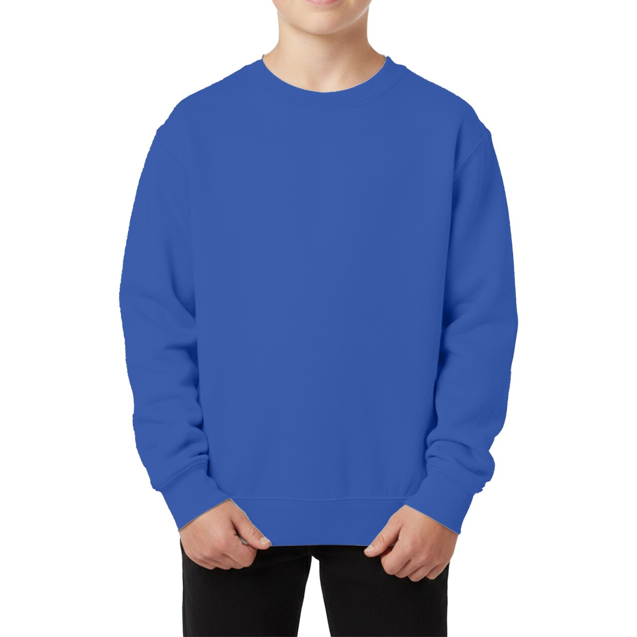 Gildan Youth Fleece Crewneck Sweatshirt, Heavy Blend 50/50 Cotton Poly, Craft & Print Ready